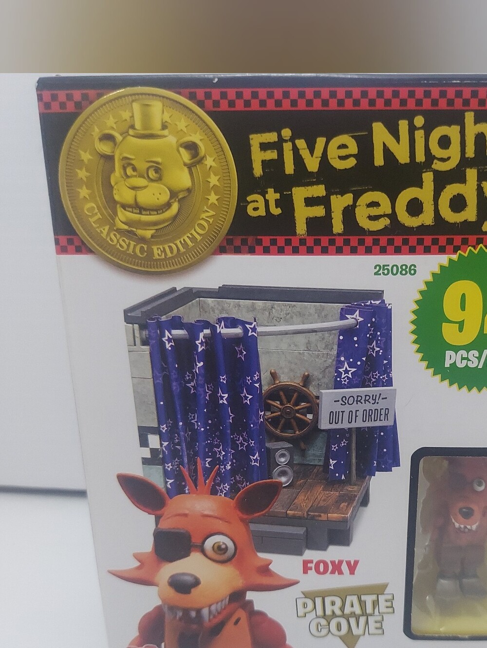 Five Nights at Freddy's Foxy Pirate Cove Playset - Purple Curtains Sealed NIB